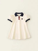 Girls Summer Dress Set 2024 New Casual Chic T-Shirt Dress Princess Dress For Young Girl